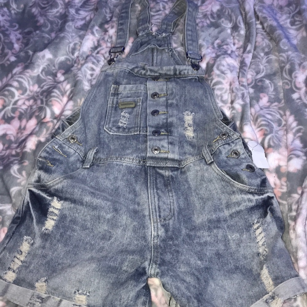 Denim overalls